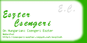 eszter csengeri business card